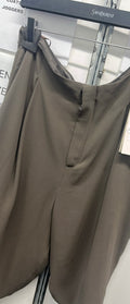 Saint Laurent 90's Pants in Silk Off Brown