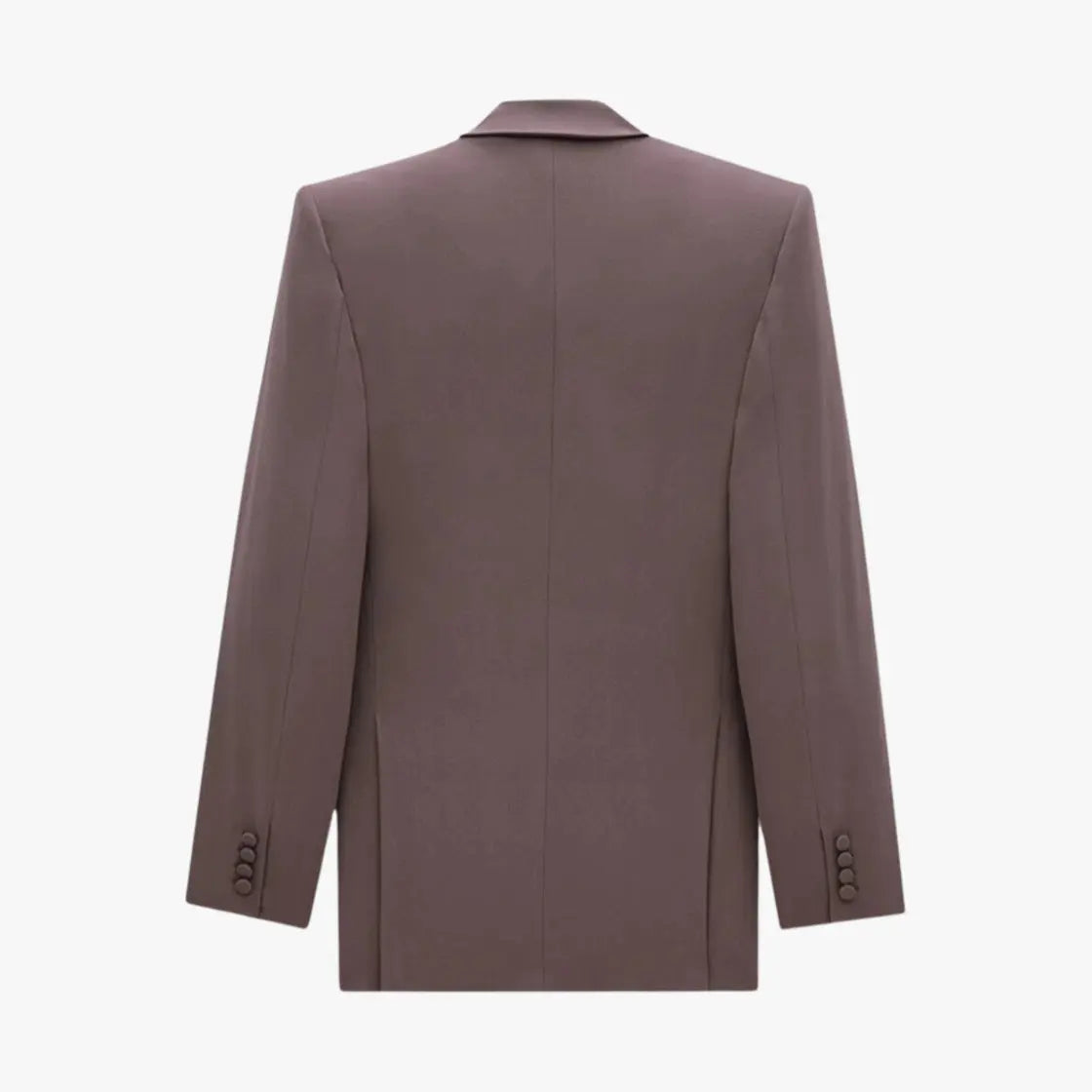 FW24 Saint Laurent 90's Blazer in Silk Crepe Mauve