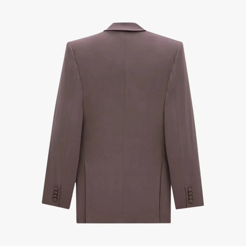 FW24 Saint Laurent 90's Blazer in Silk Crepe Mauve